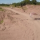 View From the Air of the Truck Driving on Sand Quarry - VideoHive Item for Sale