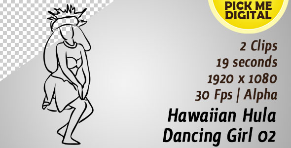 Hawaiian Hula Dancing Girl 02