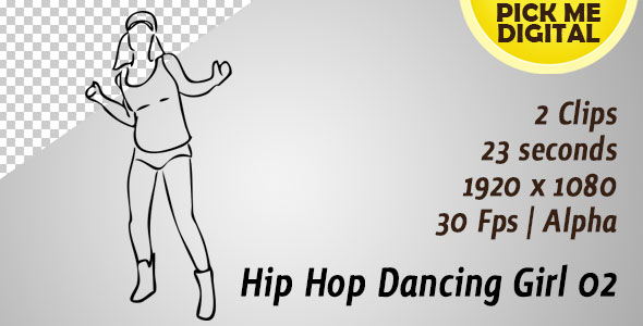 Hip Hop Dancing Girl 02 alt