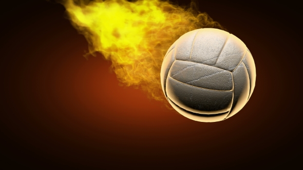Burning Volleyball Ball alt