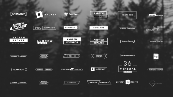 36 Minimal Lower Thirds