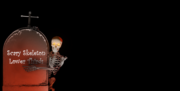 Scary Skeleton Lower Thirds alt