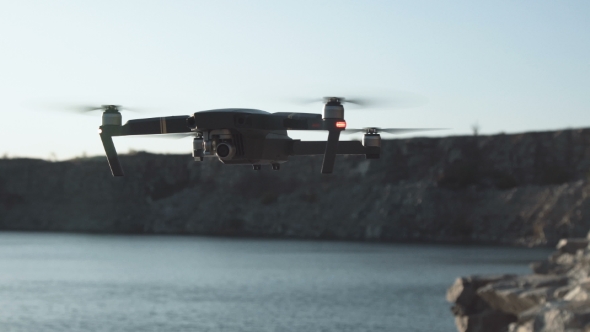 Flying Drone in Nature