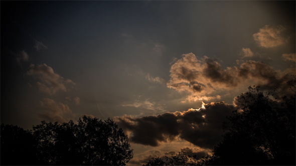 Sunset with Beautiful Clouds