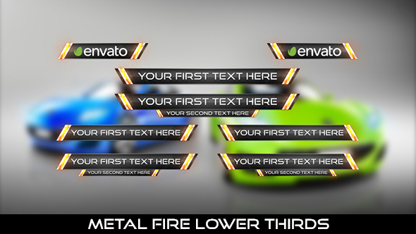 Metal Fire Lower Thirds