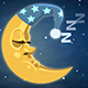Sleeping Moon Snores In The Starry Sky - VideoHive Item for Sale