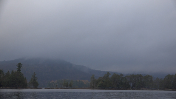 Mist on the Moutain by the Lake