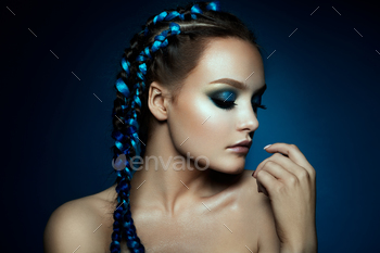 ng brown hair. Fantasy Girl. Mermaid.