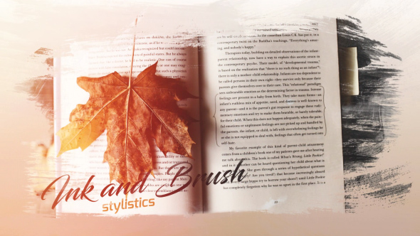 Photo Slideshow Brush & Ink