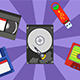 6 Animated Icons Storage and Bonus 8 BG - VideoHive Item for Sale