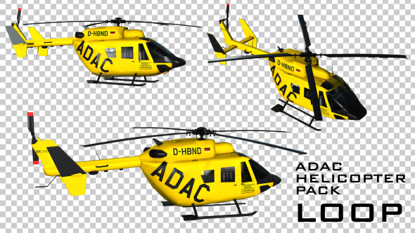 ADAC Rescue Helicopter - 3 Pack