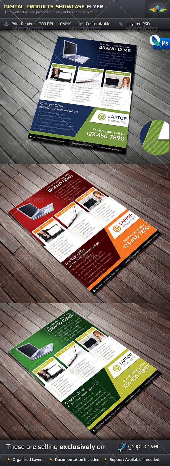 Digital Product Showcase Flyer