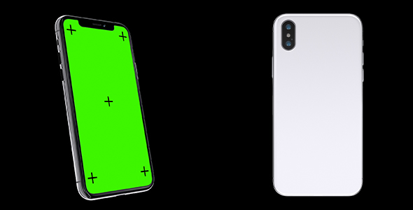 Phone X with Green Screen