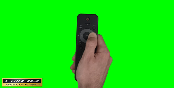 TV Remote Control Green Screen