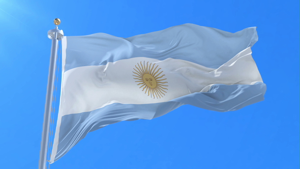 Argentina Flag Waving