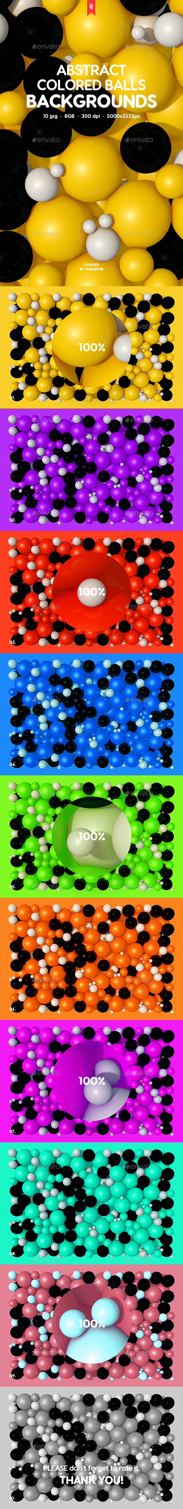 Colored Balls Backgrounds