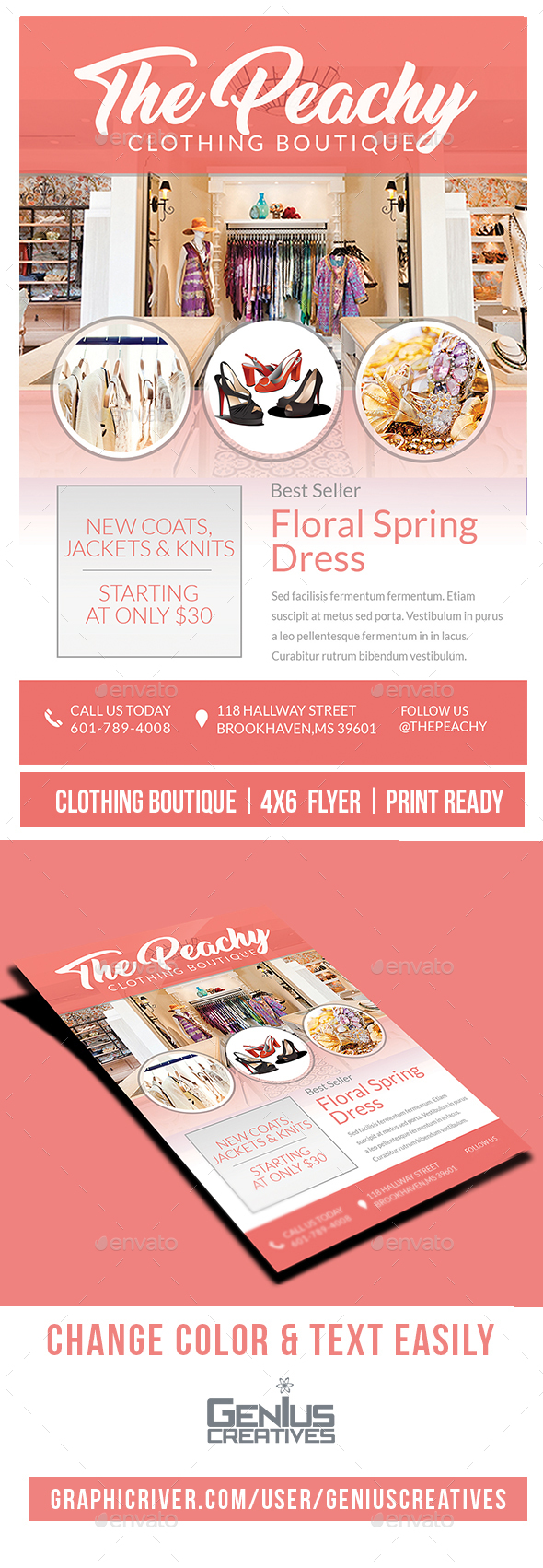 Clothing Flyer Graphics Designs Templates From Graphicriver