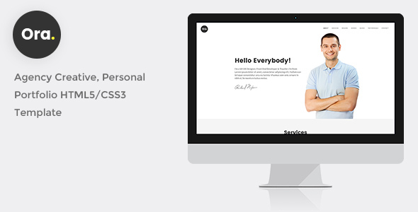 Ora - Responsive Resume/ CV/ vCard &  Personal Portfolio HTML5 Template