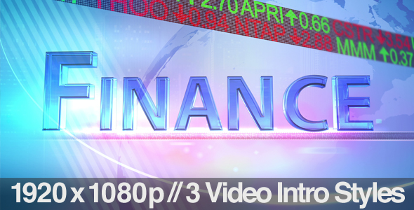 TV News Program Segment - Finance - 3 Styles