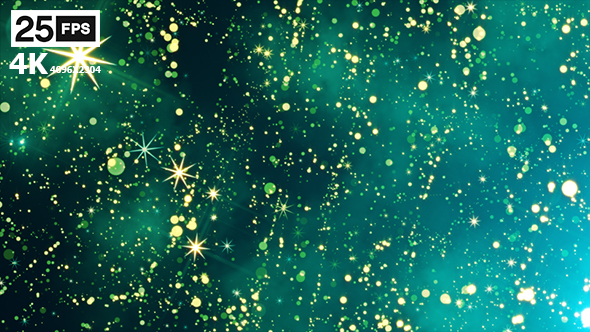Glitter Star Green 4K