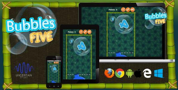 Bubbles Five - HTML5 Game