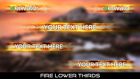 Fire Lower Thirds