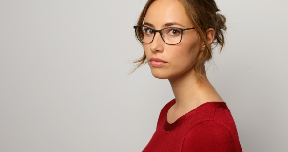 Lady in Red Sweater