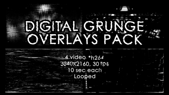 Digital Grunge Overlays Pack