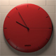 Red wall clock - 3DOcean Item for Sale