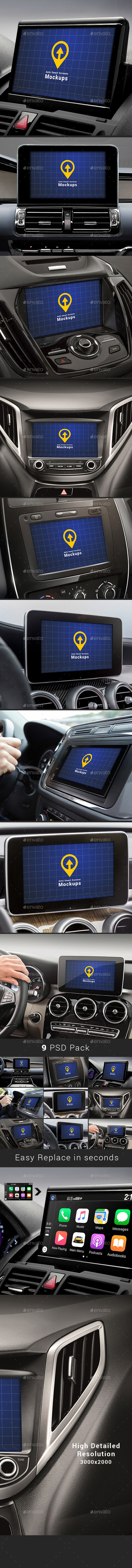 Auto Smart Screens Mock-ups