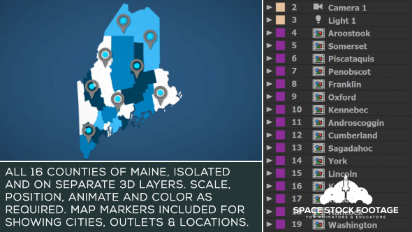 Maine Map Kit