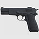 Browning Hi Power Hand Gun - Game Ready - 3DOcean Item for Sale