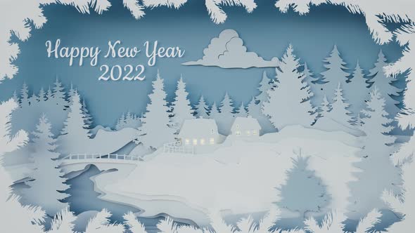 Animation Postcard Of Happy New Year