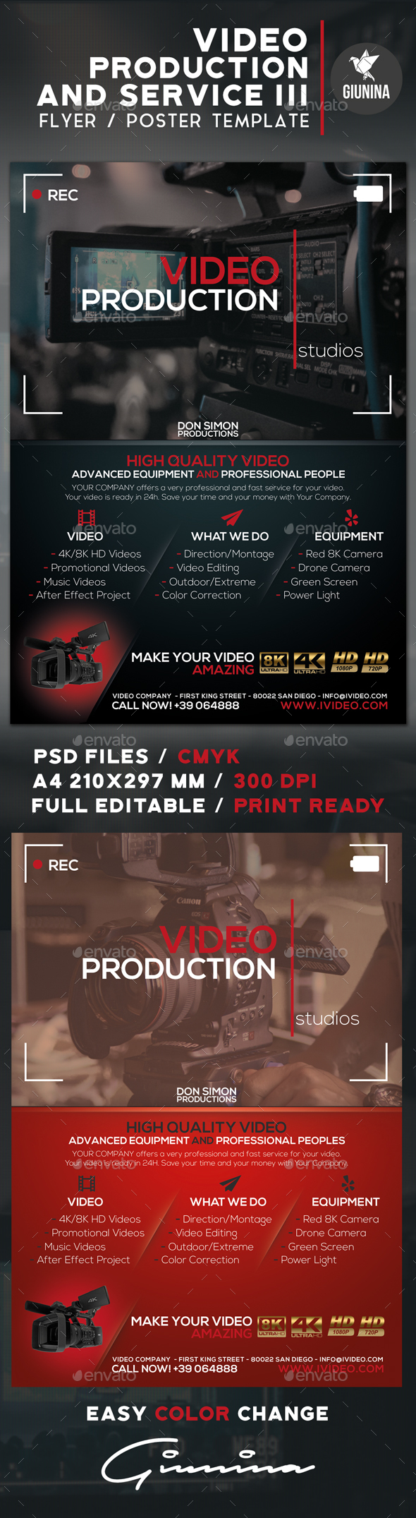 Video Production And Services 3 Flyer/Poster