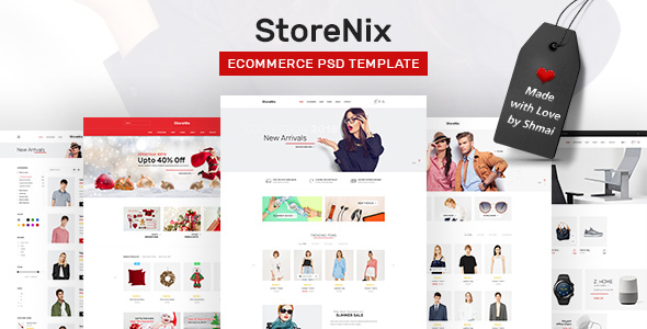 StoreNix - Multipurpose Ecommerce PSD Template