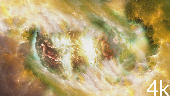 Colorful Cosmic Nebula in the Space alt