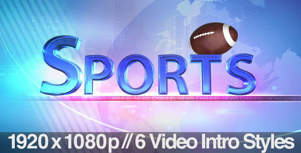 TV News Program Segment - Sports - 6 Styles alt