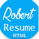 Robert || Resume / CV Template - ThemeForest Item for Sale