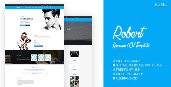 Robert || Resume / CV Template