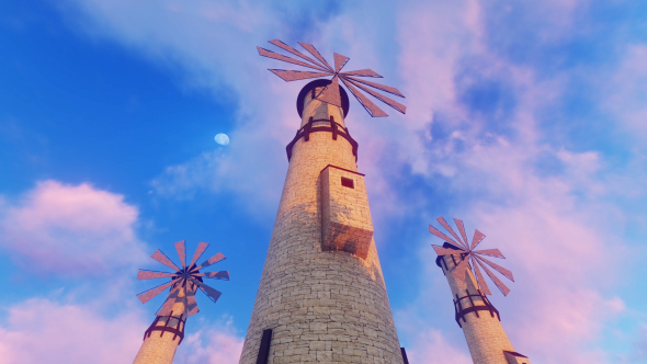 Windmills and Clouds alt