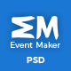 Event Maker - Events, Meetings & Seminars PSD Template - ThemeForest Item for Sale