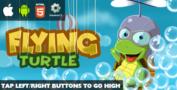 Flying Turtle - Gra HTML5 (CAPX)