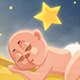 Sleeping Boy On The Moon In The Clouds - VideoHive Item for Sale