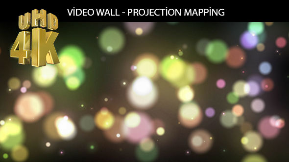 Particle Video Wall Projection Mapping 4K