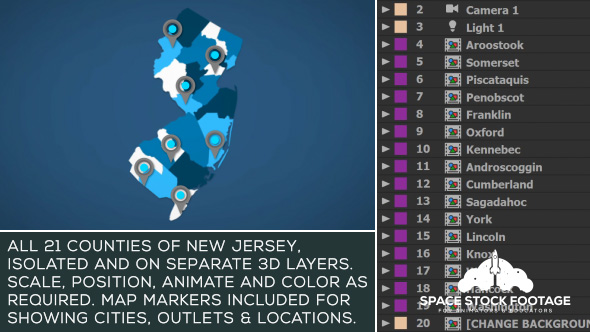 New Jersey Map Kit