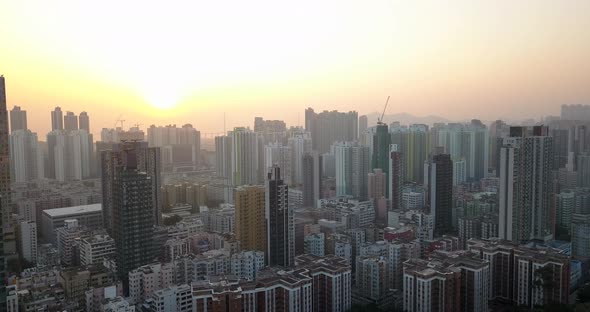 Aerial Hong Kong Sham Shui Po Garden Hill