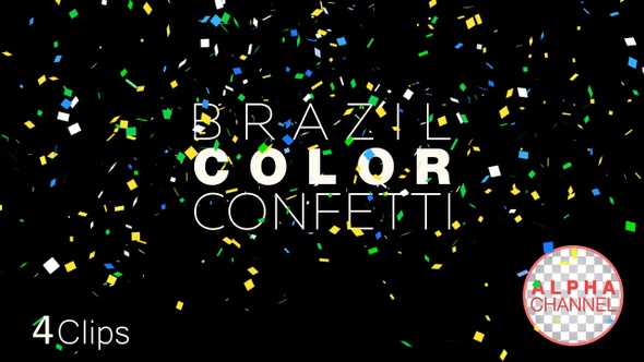 Brazil Color Confetti