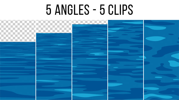 Water Waves Cartoon Style - V2 alt