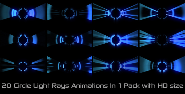Circle Rays Elements Color Pack 01