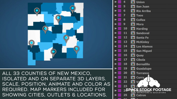 New Mexico Map Kit